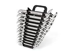 TEKTON Angle Head Open End Wrench Set with