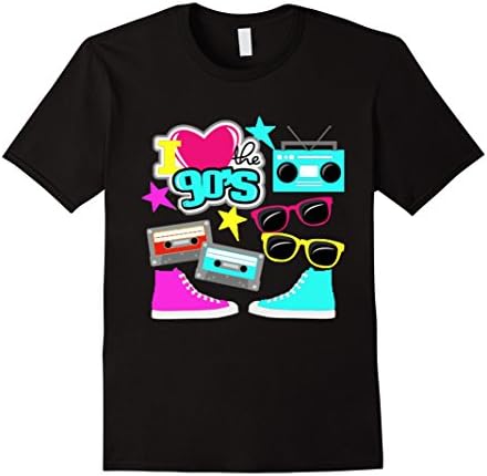 Men's I love the 90s Shirt | I love the 90s T shirt | Unisex Large Black