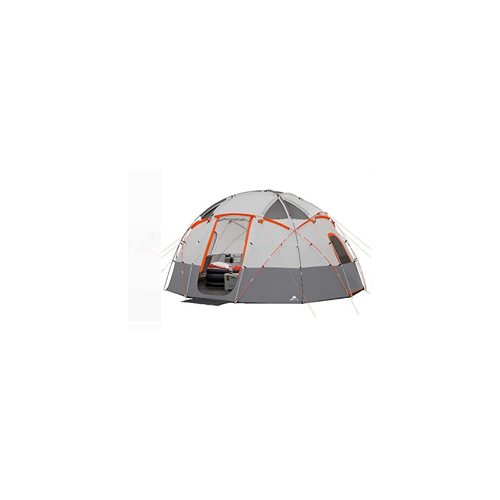 Ozark Trail 12Person Base Camp Tent with Light Bargain Camping Equipment