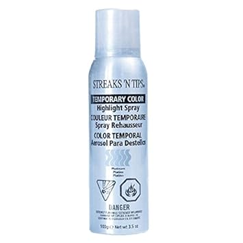 Amazon Com Streaks N Tips Platinum Temporary Spray On Hair
