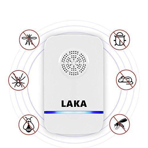 LAKA Ultrasonic Pest Repeller Plug in Pest Control - Electric Mouse Repellent Repellent for Mosquito, Mice, Rat, Roach, Spider, Flea, Ant, Fly, Bed Bugs, Cockroach - No Traps Poison & Sprayers