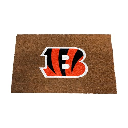 FANMATS NFL Cincinnati Bengals Coir Door Mat — 23"x35" | Coir Fiber Constructio…