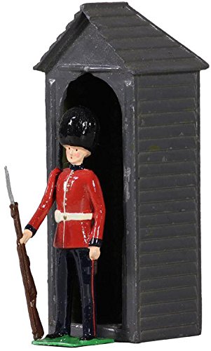 W. Britain 49038 British Battalion Scots Guardsman with Sentry Box