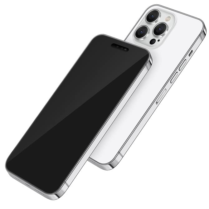 Without Logo Non-working Phone Dummy Display Model Pretend Phone toy for Phone 14 pro 6.1 inches (14pro Silver Blackscreen)