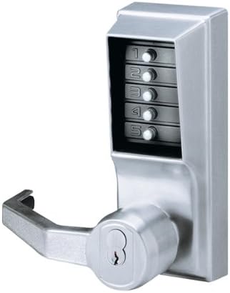 Push Button Lock, Entry, Satin Chrome