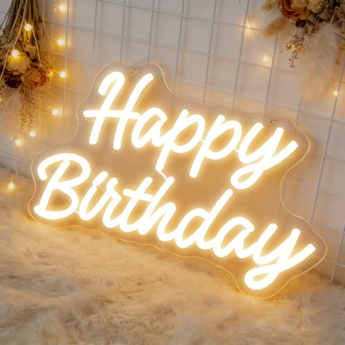 Happy Birthday Neon Sign