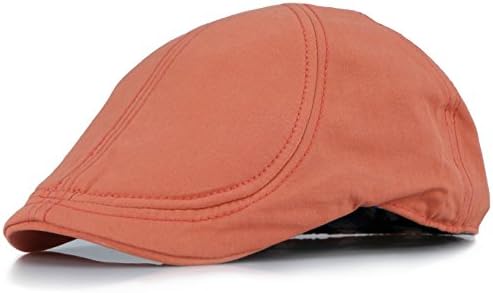 Sox Market Men's duckbill Summer colorful Gatsby Cotton IVY Cap Golf Driving newsboy Hat (L/XL, Rust)