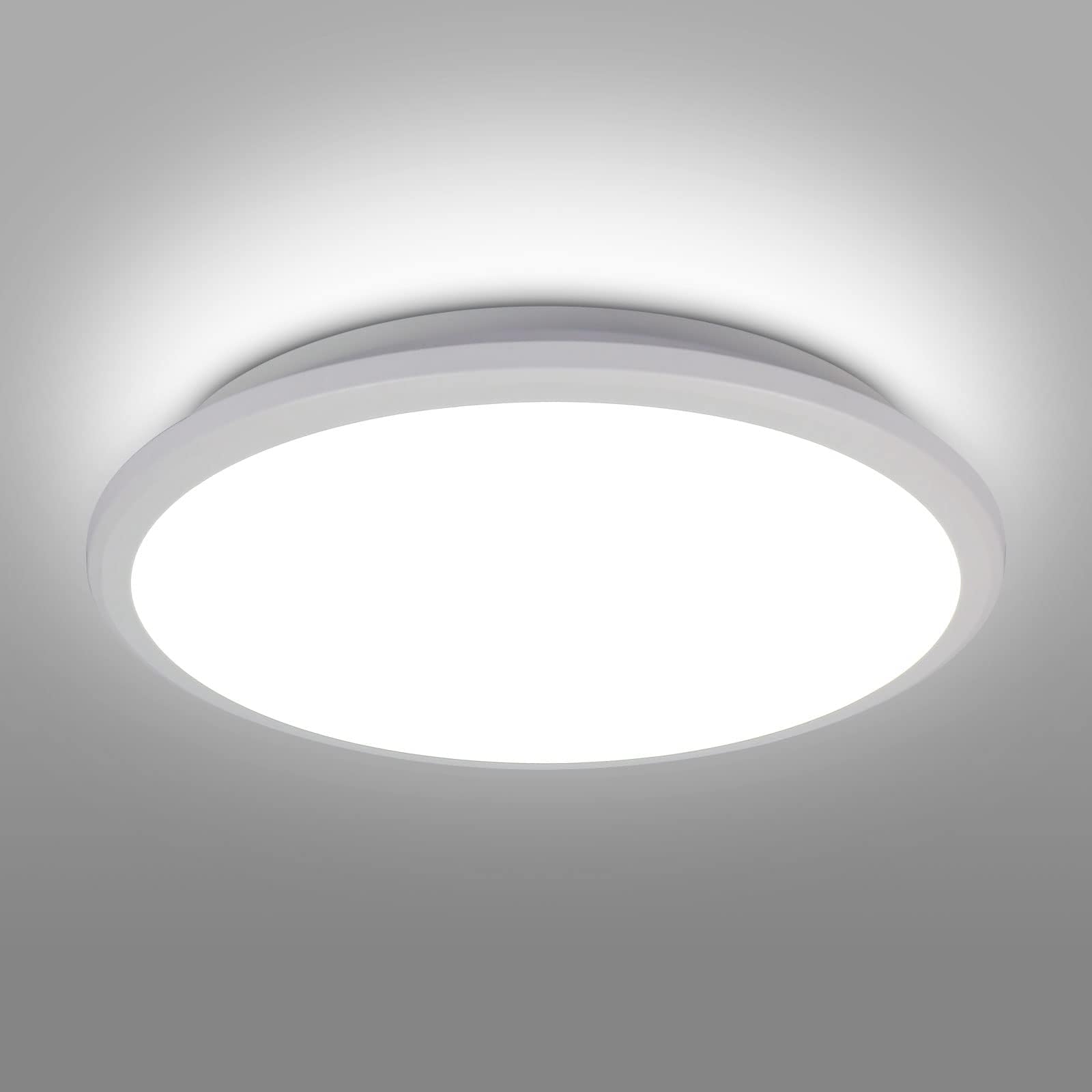 LED Ceiling Light, 36W Bathroom Lights Ceiling Waterproof IP54, 6500K Cool White,Bright Round LED Flush Mount Ceiling Light Fixture for Bedroom, Kitchen, Living Room,Hallway, Corridor, Balcony Ø30CM