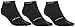 FUN TOES 3 Pairs Men's Cotton Toe Socks Breathable Mesh Top Size 10-13 (Black)