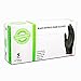 SupplyMaster Black Nitrile Exam Disposable Gloves - 4 Mil, Powder Free, Non-Sterile, Latex Free, Textured, Ambidextrous, Small, Case of 400 - SMBKNE4S
