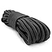 9mm Nylon Braided, 50 Foot, Multi-Purpose Camping Rope | Black (1 Pack)