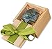 Labradorite Natural Healing Gemstone Chakra Crystal for Meditation, Spiritual Growth & Transformation (with Pine Wood Box) Spiritual Gift 1.5-1.7 Inches