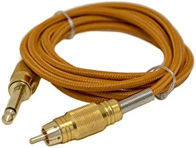 Gold's Mighty Braided 6' RCA Clip Cord Tattoo clipcord Cable