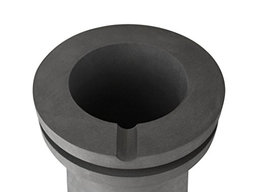 100 oz 3 Kg Electro-Melt Kerr Furnace Graphite Crucible w/Groove for Melting Gold Silver Copper Jewelry Scrap Ingots