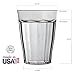 12-ounce Plastic Tumblers | set of 8 Clear