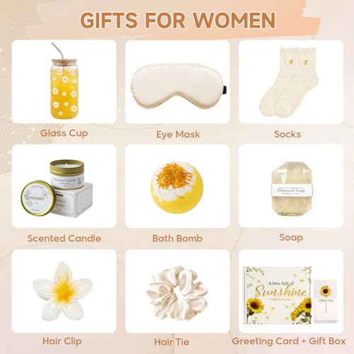 Yogopro Gifts for Women, Wellness Gift Box for Best Friend Sister Coworker, Mother's Day Gift for Mom, Gift Box for Birthday Valentines and Christmas