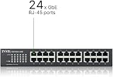 Zyxel 24-Port Gigabit Ethernet Unmanaged Switch GS1100-24E Fanless Quiet Office view 3
