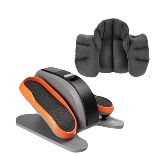 POWER LEGS Eliptic Trainer + Regalo Compresa Cervical Térmica | Elíptica motorizada compacta con 3 programas de Entrenamiento pre-programado | Recupera Movilidad y Alivia cansancio Muscular
