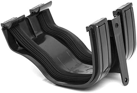 Polypipe ROG02B Black Ogee Extra Capacity Gutter Union Joiner 130 x 70mm