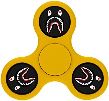 Bape Shark Hand Spinner EDC Fidget Toy With Highly Speed Finger Tri-Spinner Relief Toys for Focus, Kids & Adults