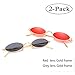 AOOFFIV Vintage Slender Oval Sunglasses Small Metal Frame Candy Colors