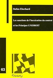 Les  sanctions de l'inexécution du contrat et les principes UNIDROIT