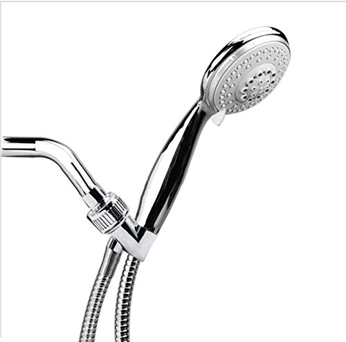 Sugelary Shower Head Holder Adjustable Universal for Handheld Shower Head Shower Arm Mount Polished Chrome (1)