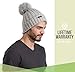 Brook + Bay Pom Pom Beanie - Stay Warm & Stylish - Thick, Soft & Chunky Cable Knit Beanie Hats for Women & Men - Serious Beanies for Serious Style
