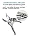 TONMA Stainless Steel Pruning Shears, Garden Scissors Pruner for Cutting Flowers, Trimming Plants, Tree, Hedge, Bonsai, Fruits Picking, Made in Japanthumb 1