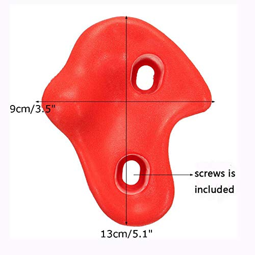 Lehom 20 Rocks Climbing Holds with Mounting Hardware Kids Climbing Grips for Your DIY Rock Stone Wall,Ages 3 Years and Older
