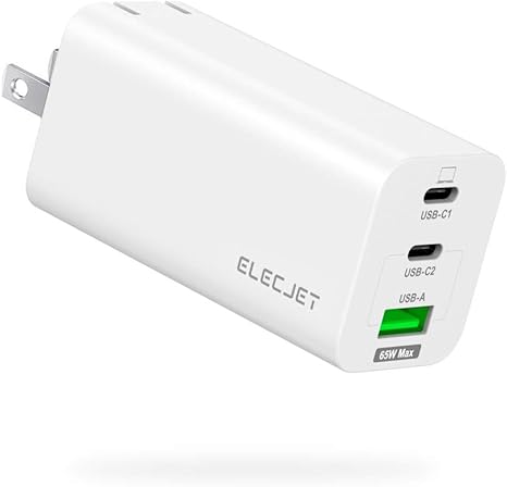65W GaN Tech PD USB C Wall Charger