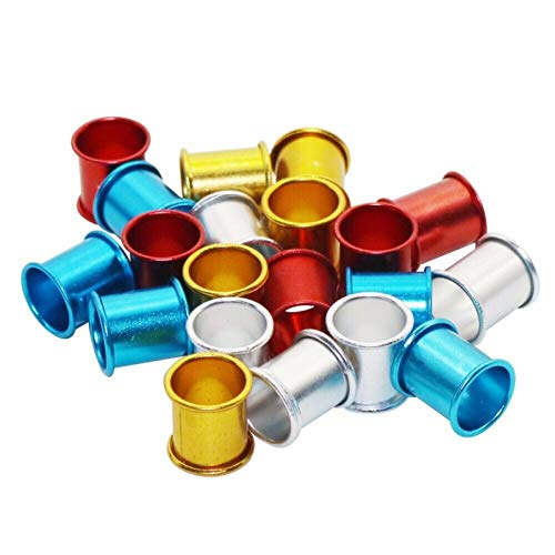 DH-LINK Aluminium Geflügelbeinbänder, 8 mm, Gold, 200 Stück für verschiedene Vögel – Bild 4