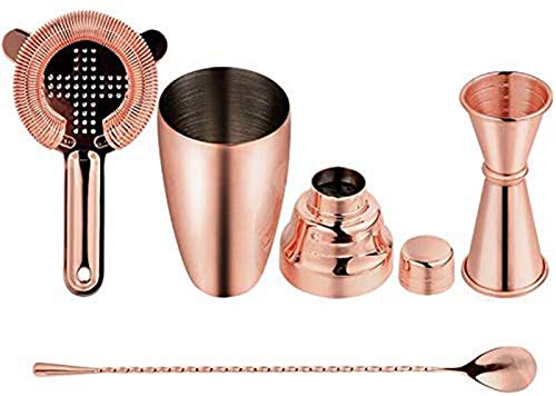 YXB 4 Stück Cocktail Shaker Set 500 ml Edelstahl Cocktail Making Set Boston Style Cocktail Shaker und Zubehör – Bild 6