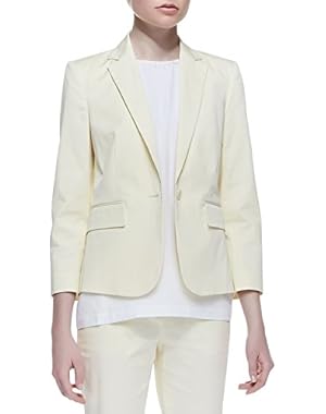 Theory Icon Current Fine Twill Button Blazer