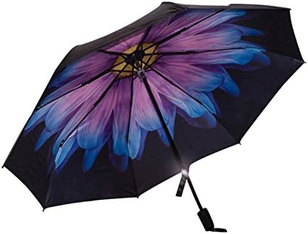 Umbrella, Eddis Folding Umbrella Rain-proof Windproof Sunscreen and UV Protection Umbrella With 9.8in Storage Length(Coloured Glaze)