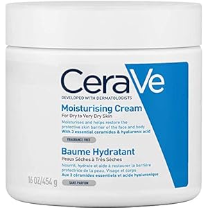 CeraVe-Moisturising-Cream-454-g16-oz-Daily-Face-Body-Hand-Moisturiser-for-Instant-Long-Lasting-Hydration CeraVe Moisturising Cream for Dry to Very Dry Skin 454g with Hyaluronic Acid & 3 Essential Ceramides