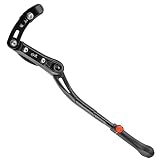 Lumintrail Rear Mount Bicycle Kickstand Adjustable Aluminum Alloy Bike Stand fits 24"-28"