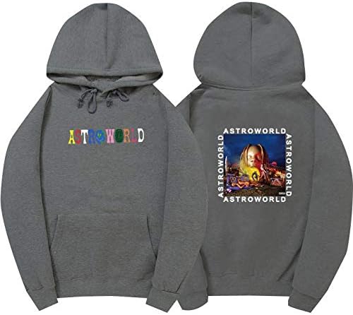 JJZHY Astroworld Travis Scotts Fashion Hot Personalized Print Hoodie Sweatshirt Unisex 7 Color