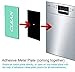 Dishwasher Magnet Clean Dirty Sign, Double Sided Dishwasher Magnet Flip with Strong Magnet and Adhesive Tapes for All Dishwasher, 1 Piece (Green + Gray)