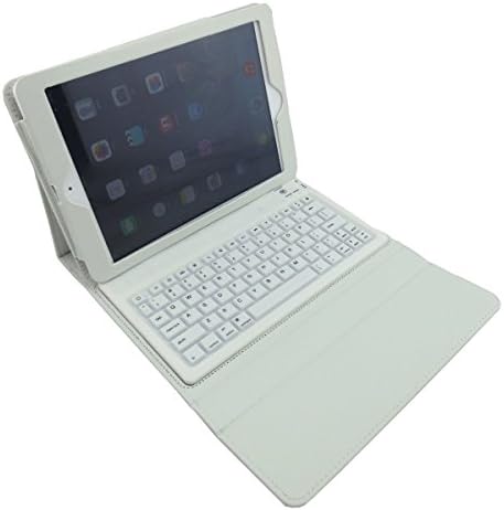 Henxlco Wireless Bluetooth Keyboard w/ Stand PU Leather Case Cover For Apple iPad 4 3 2 (white)