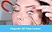 Dual Magnetic False Eyelashes,Magnetic False Eyelashes,Ultra Thin 3D Fiber Reusable Best Fake Lashes Extension for Natural,1 Pair of 4 PCS 0.2mm Ultra Thin Fake Mink Eyelashes