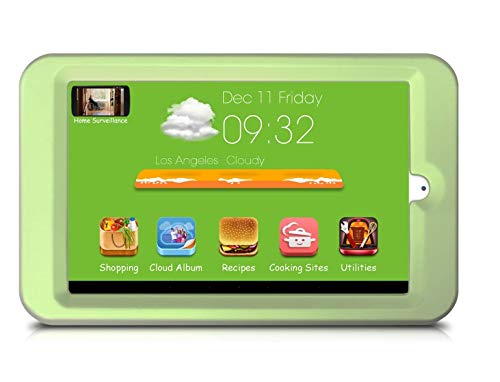 Kitchen Display, 8" HD IPS screen, Refrigerator Stuck Design, Pre-installed Recipes, Top Cooking Sites, Cloud Album, Kitchen Entertainment, Internet Radio & Music, Online Grocery