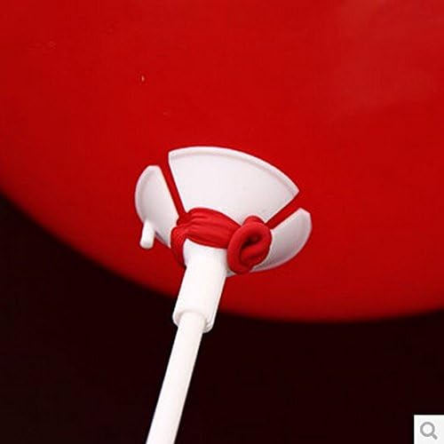 50 Sets /lot 32cm White Cartoon Latex Balloon Stick/Pole Plastic Sticks Wedding Balloon Decoration Accessories