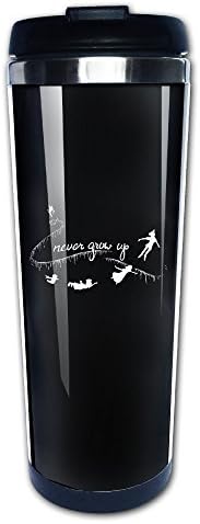 Peter Pan Never Give Up Coffee Thermos Mug