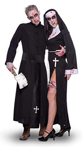 Folat-21945-Sexy-Nonne-Kostm-S-M-Schwarz