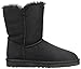 Ugg Women's Bailey Button Ankle Boot, Black, 6 M US