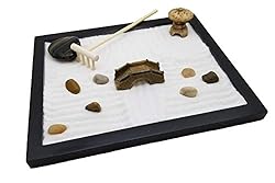 Zen Sand Garden for Desk with Rake, Rocks and