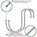 SumDirect S Hanging Hooks, Heavy Duty Stainless Steel S Shaped Hooks for Hanging Apparel Kitchenware Utensil (3 1/10 inch, 10pcs)