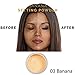 PHOERA Face Powder, Firstfly Loose Face Powder Translucent Smooth Setting Foundation Makeup, 1.02 Oz (#03 Banana)