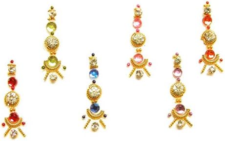 Rainbow Crystal Bindi Pack Elegant Indian Body Stickers